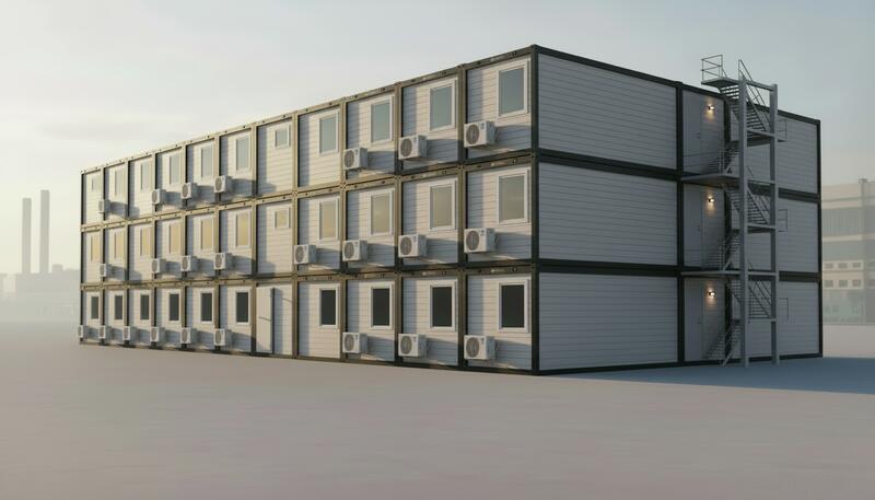 Многоэтажный модульный комплекс