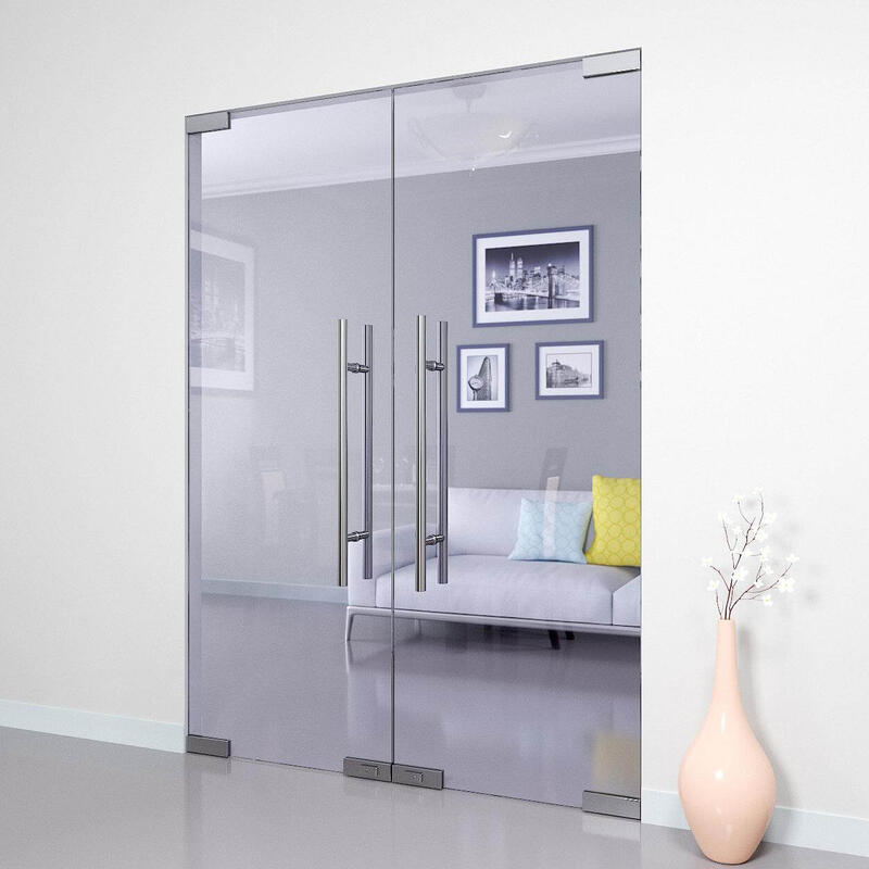 Двустворчатая стеклянная дверь