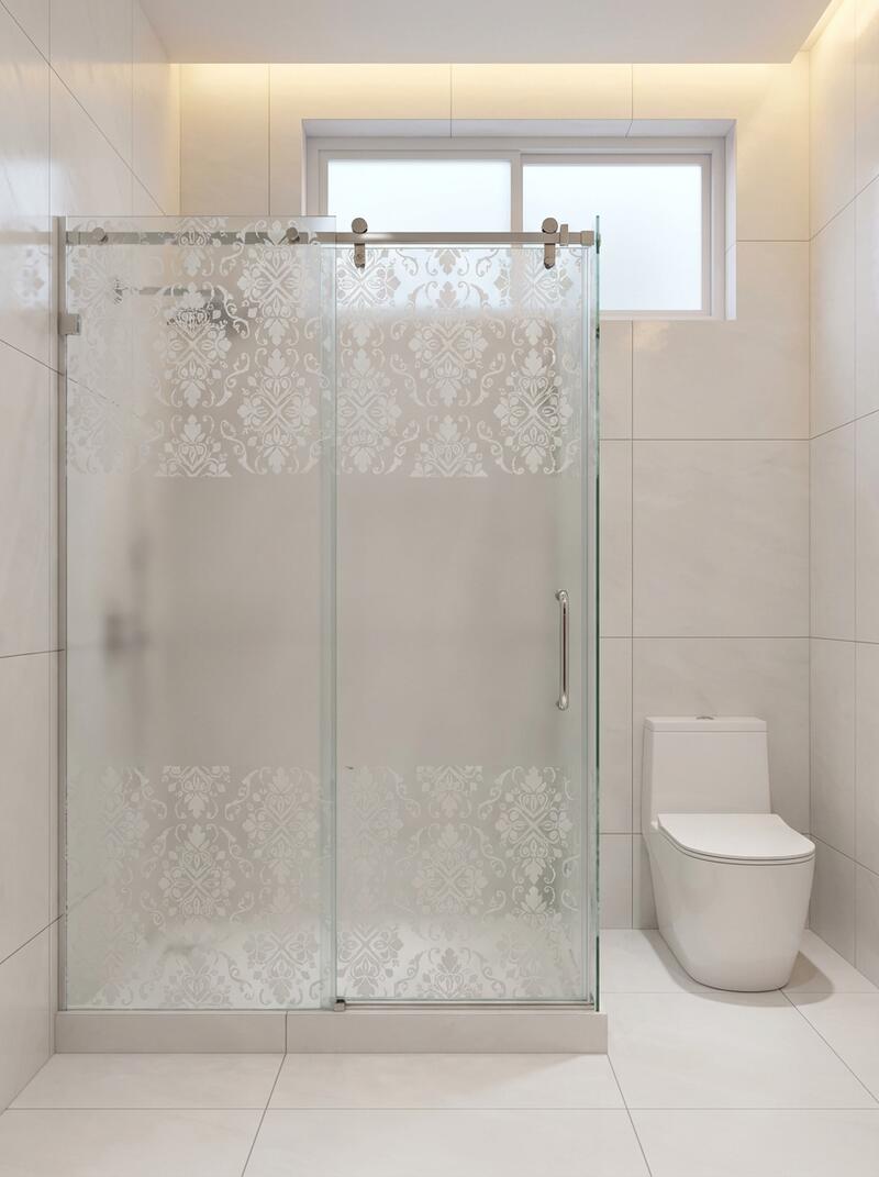 Минималистичная душевая перегородка