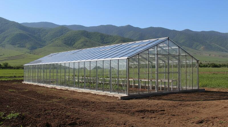 Двускатная теплица